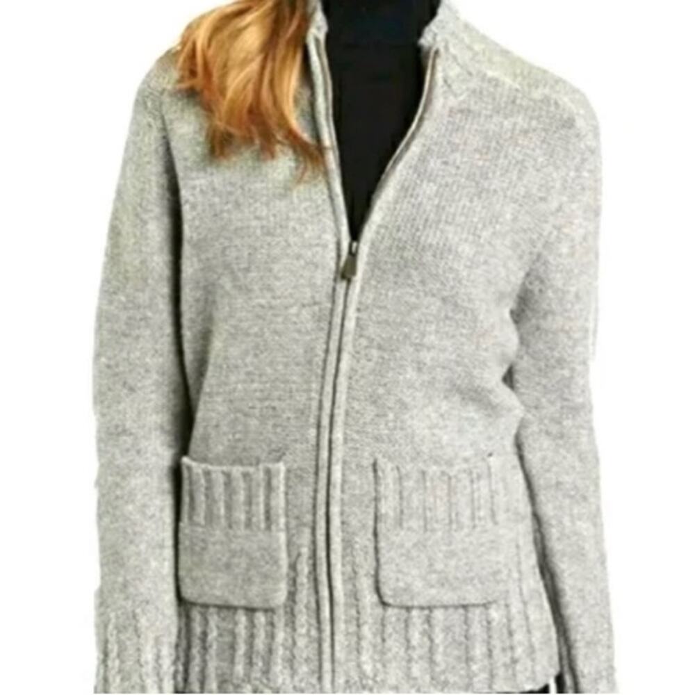 Carhartt Ivory Full Zip Wool Blend Sweater Women’s Small